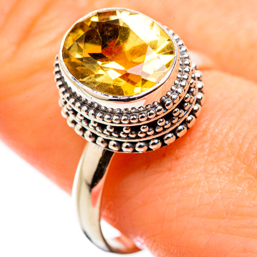 Citrine Rings handcrafted by Anasilvercos - RING129857