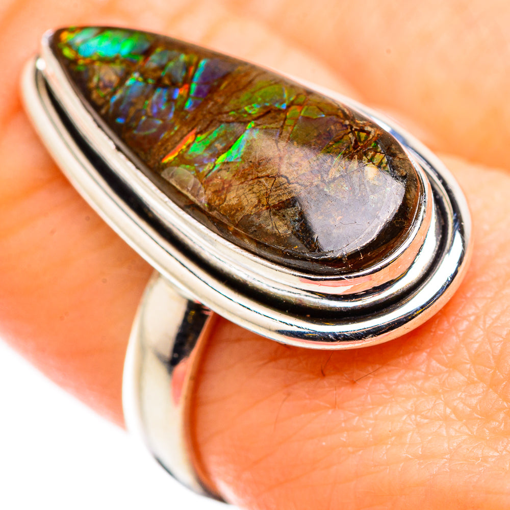 Ammolite Rings handcrafted by Anasilvercos - RING129860