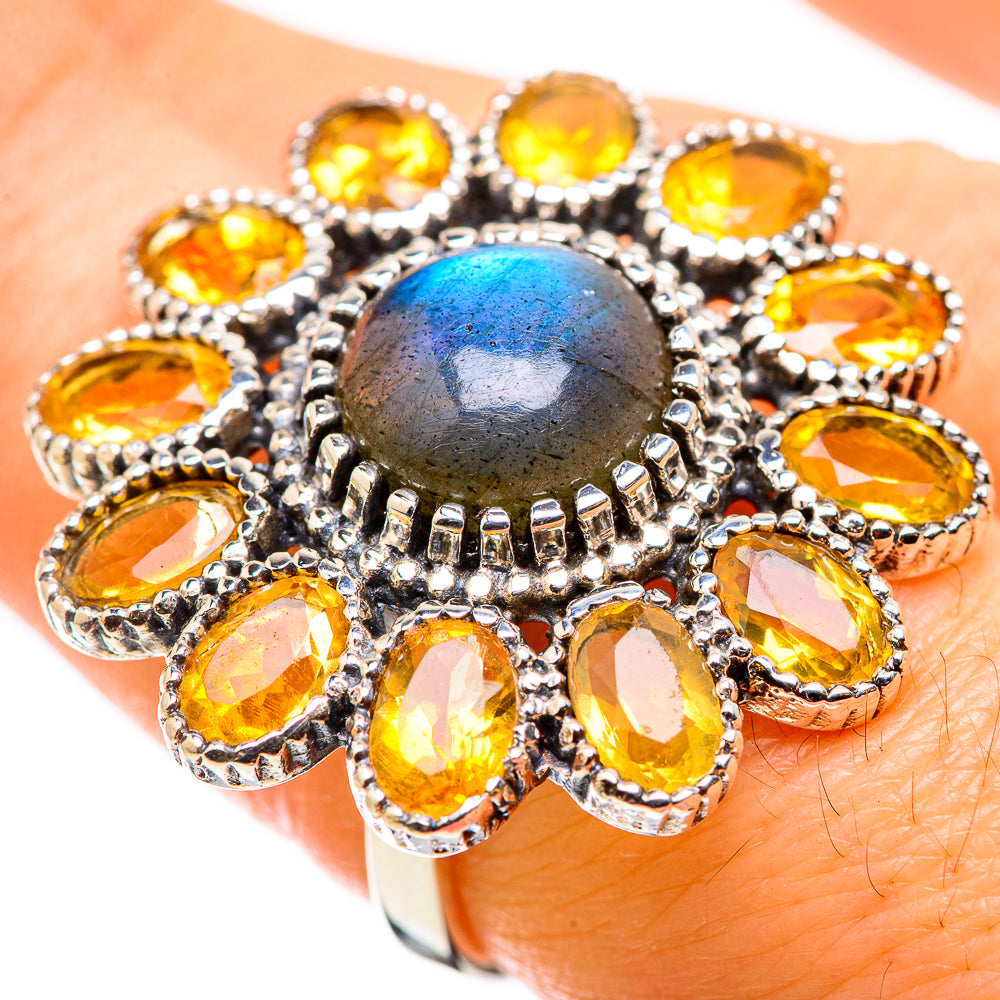 Labradorite Rings handcrafted by Anasilvercos - RING129866