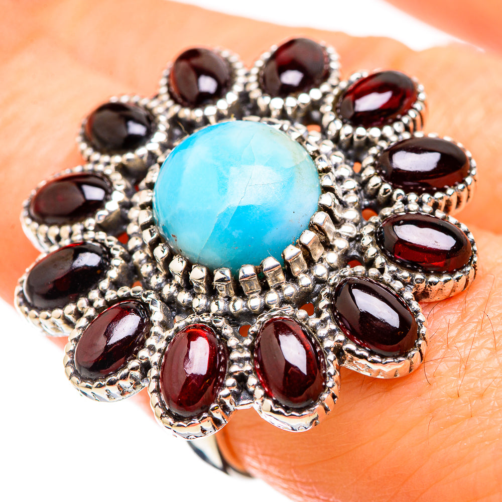 Larimar Rings handcrafted by Anasilvercos - RING129870