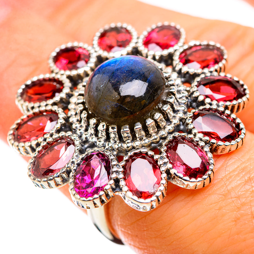 Labradorite Rings handcrafted by Anasilvercos - RING129872