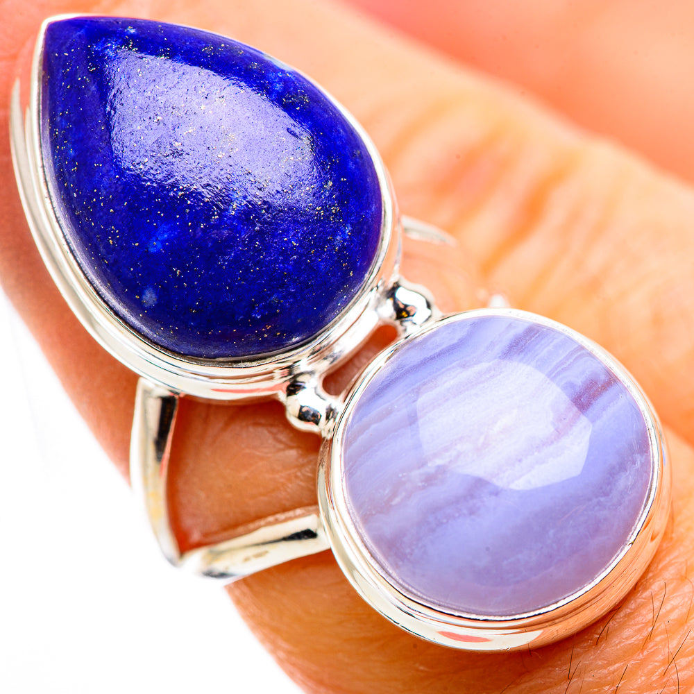 Lapis Lazuli Rings handcrafted by Anasilvercos - RING129875