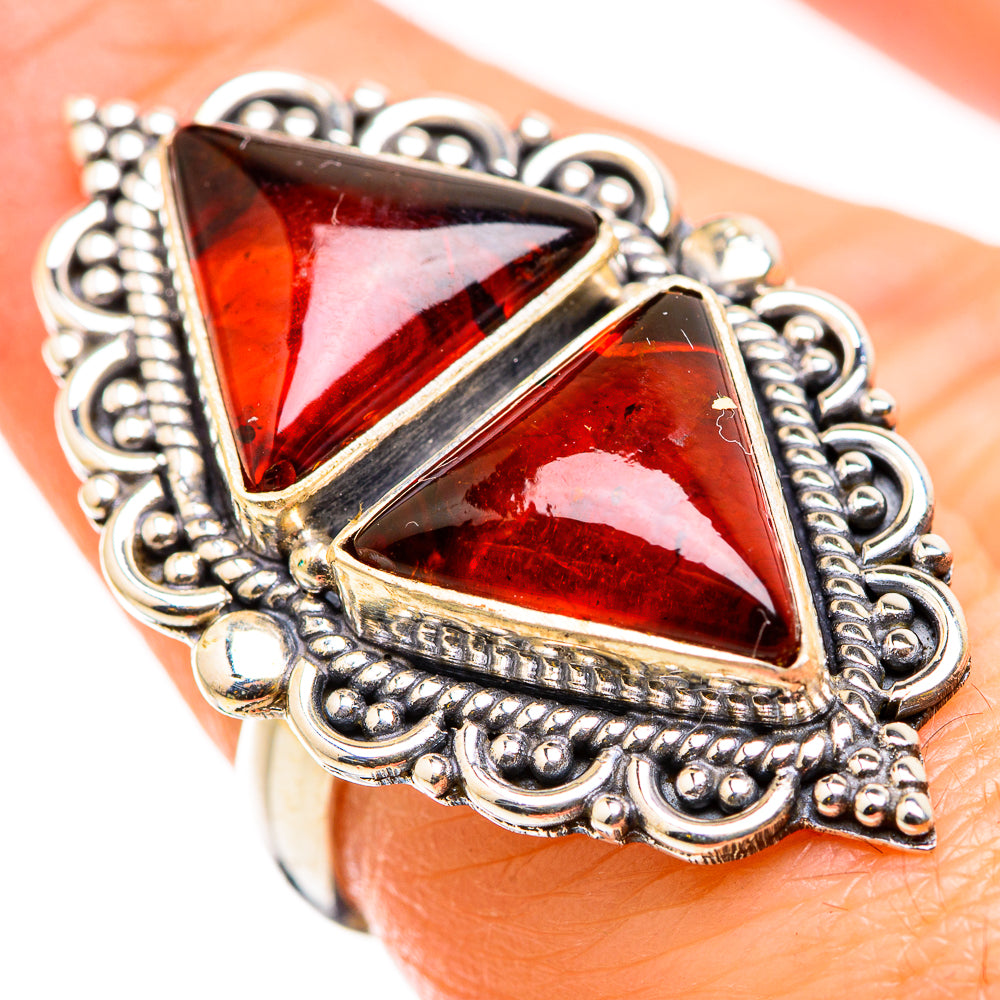 Baltic Amber Rings handcrafted by Anasilvercos - RING129881