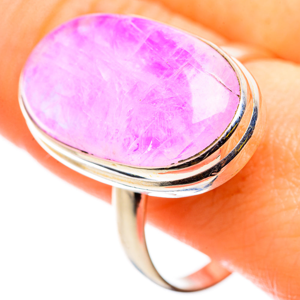 Pink Moonstone Rings handcrafted by Anasilvercos - RING129884