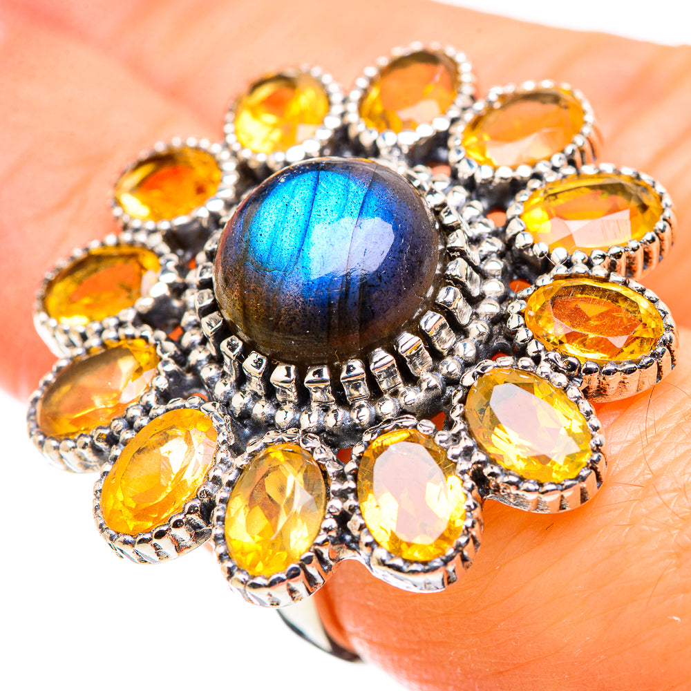 Labradorite Rings handcrafted by Anasilvercos - RING129894