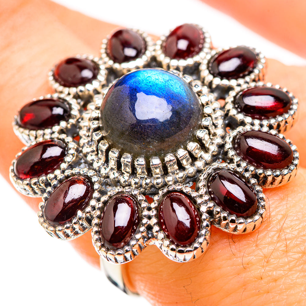 Labradorite Rings handcrafted by Anasilvercos - RING129898