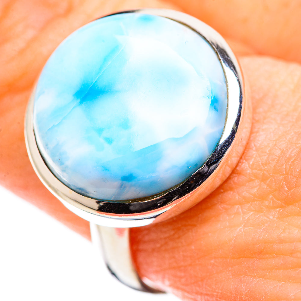 Larimar Rings handcrafted by Anasilvercos - RING129951
