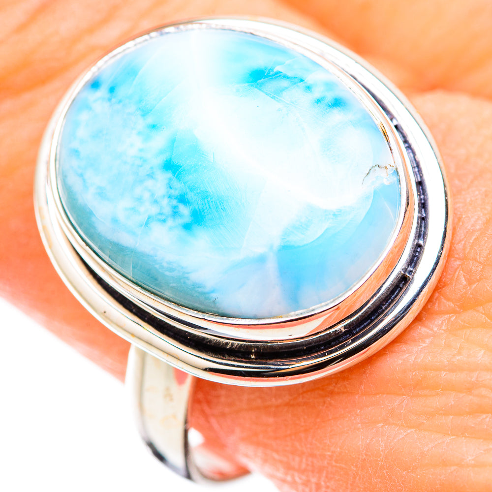 Larimar Rings handcrafted by Anasilvercos - RING129975