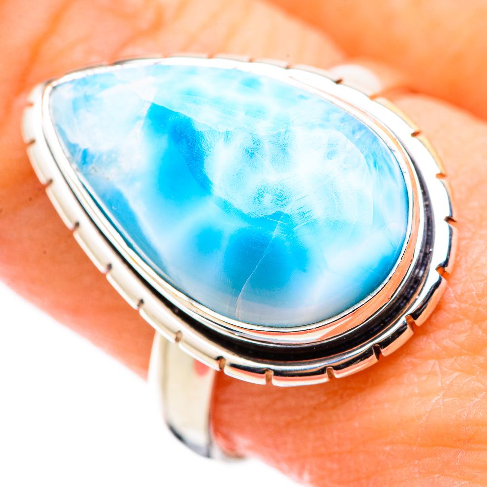 Larimar Rings handcrafted by Anasilvercos - RING129977
