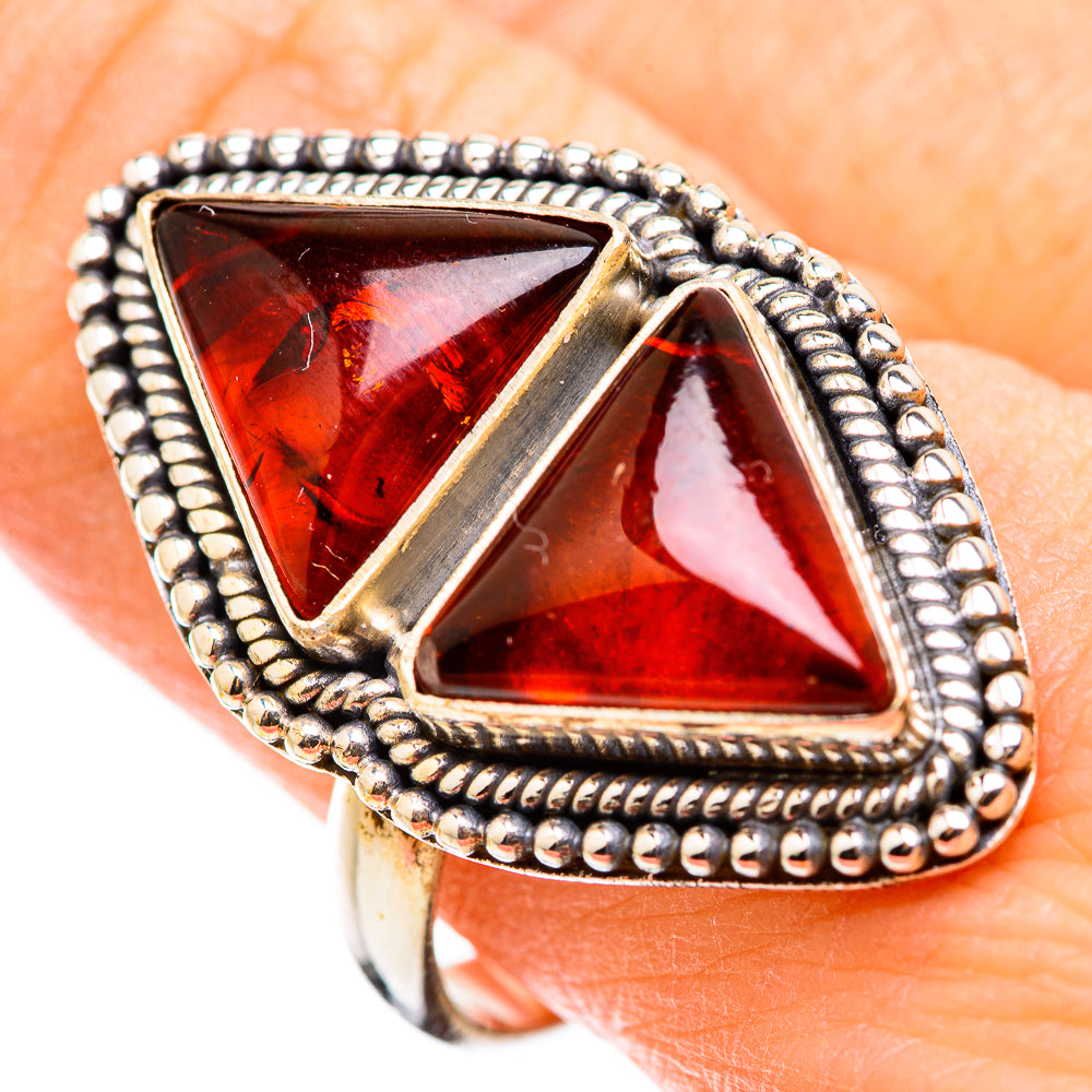 Baltic Amber Rings handcrafted by Anasilvercos - RING129986