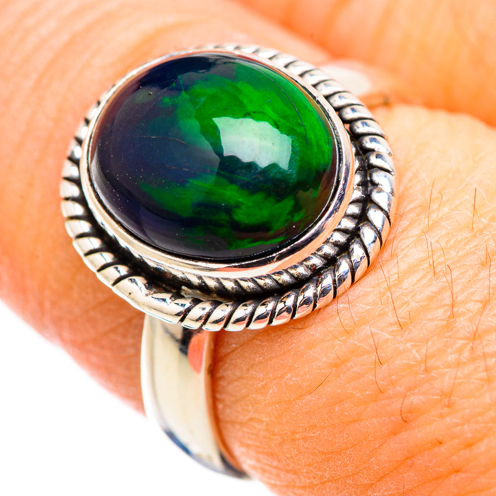 Black Opal Rings handcrafted by Anasilvercos - RING129994
