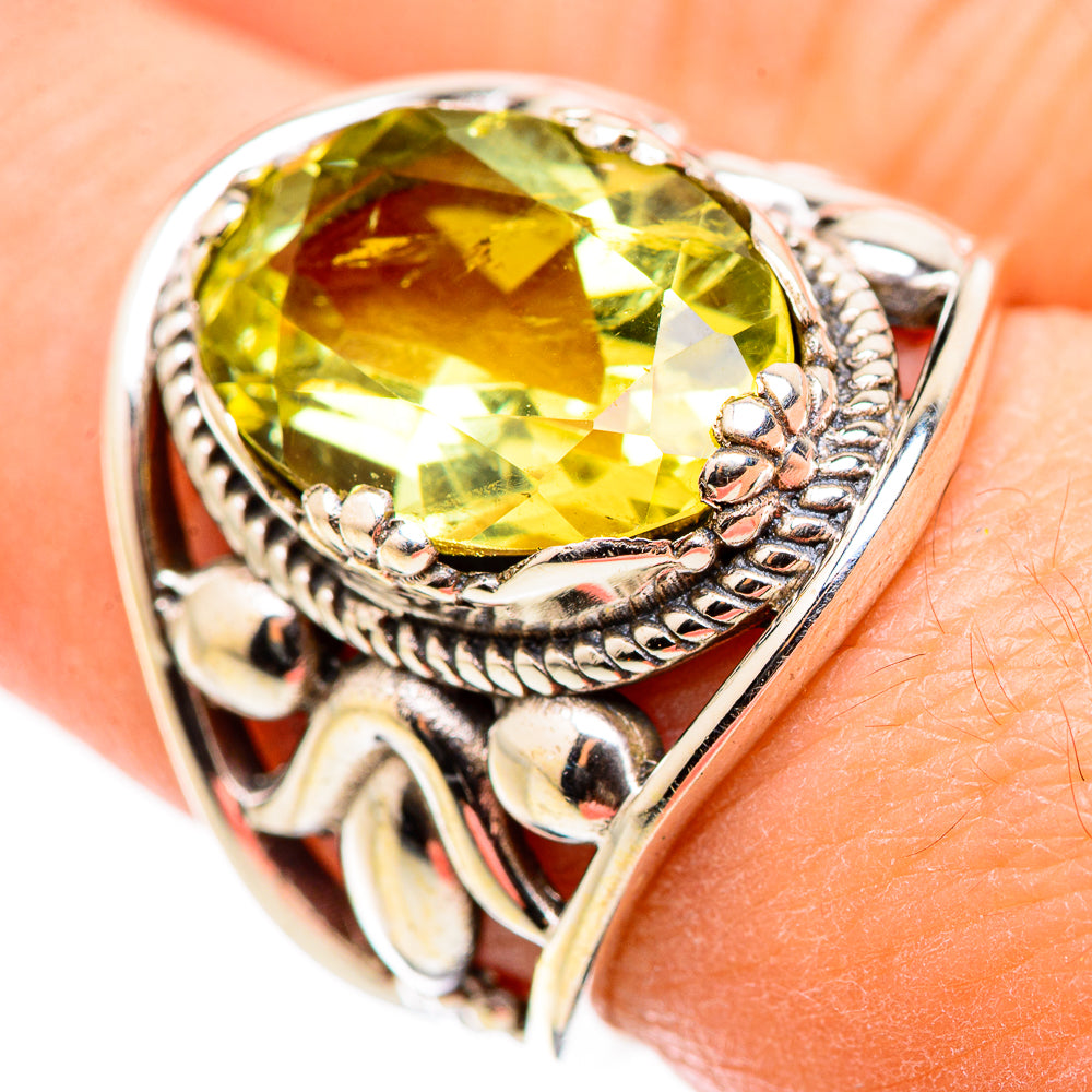 Citrine Rings handcrafted by Anasilvercos - RING129996