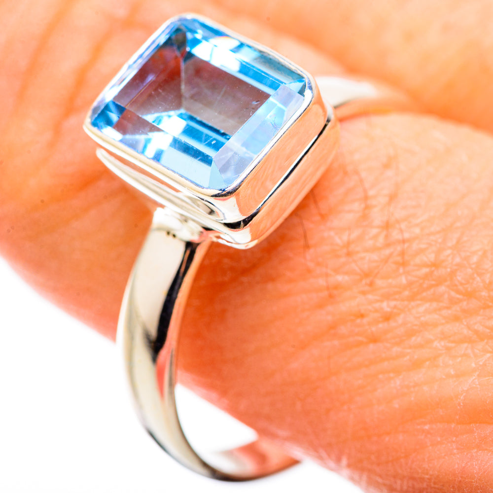 Blue Topaz Rings handcrafted by Anasilvercos - RING129997