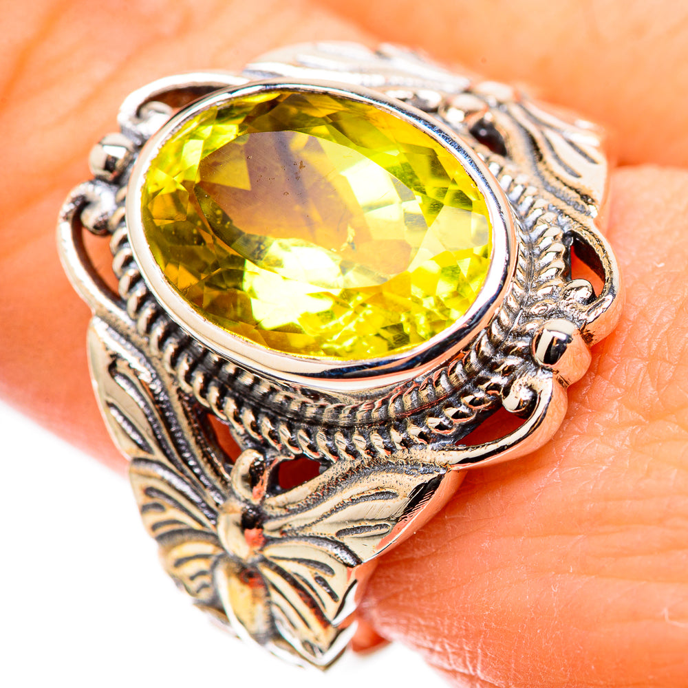 Citrine Rings handcrafted by Anasilvercos - RING130017
