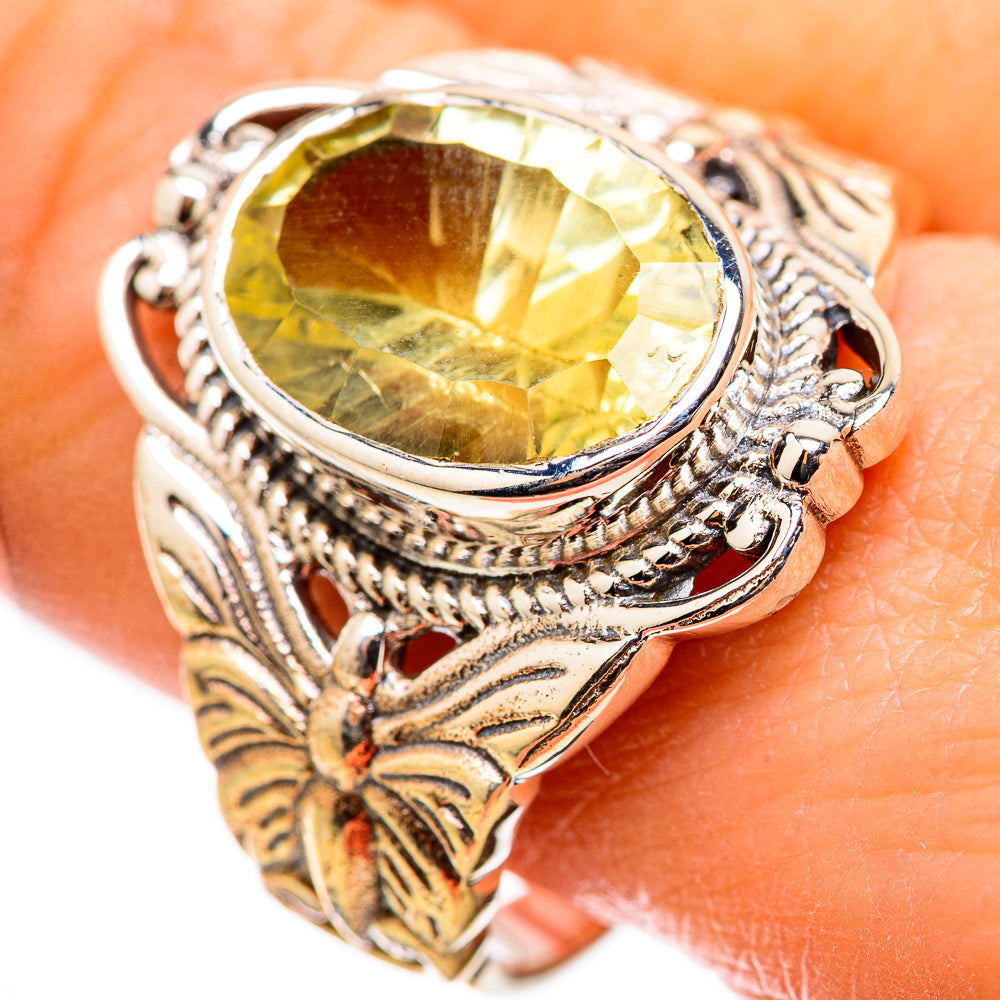Citrine Rings handcrafted by Anasilvercos - RING130040