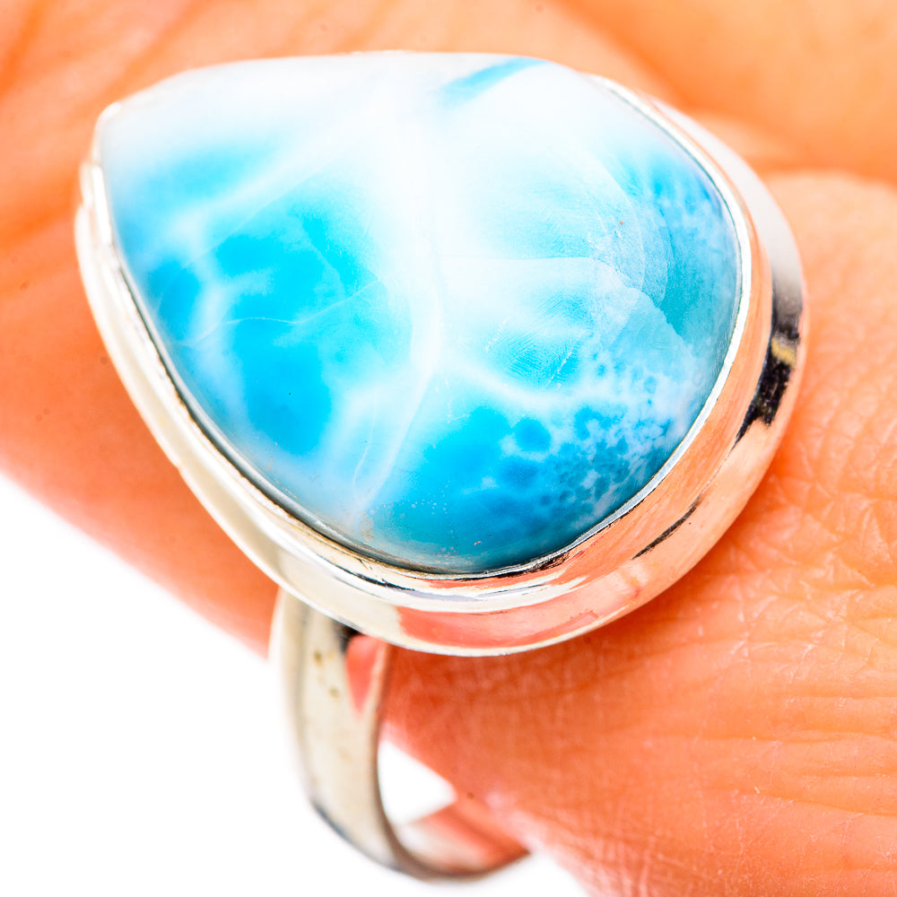 Larimar Rings handcrafted by Anasilvercos - RING130042