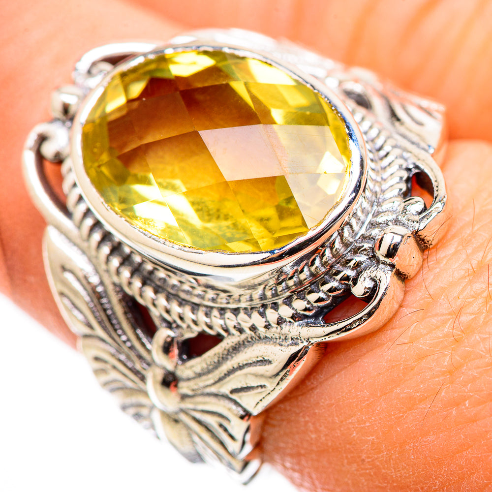 Citrine Rings handcrafted by Anasilvercos - RING130063