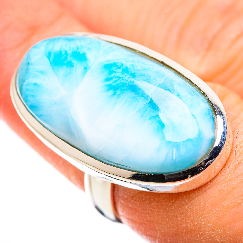 Larimar Rings handcrafted by Anasilvercos - RING130069