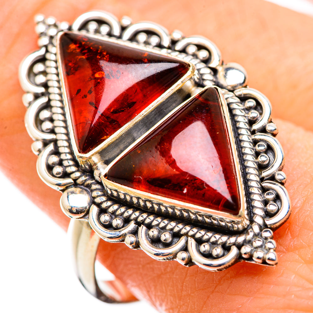 Baltic Amber Rings handcrafted by Anasilvercos - RING130076