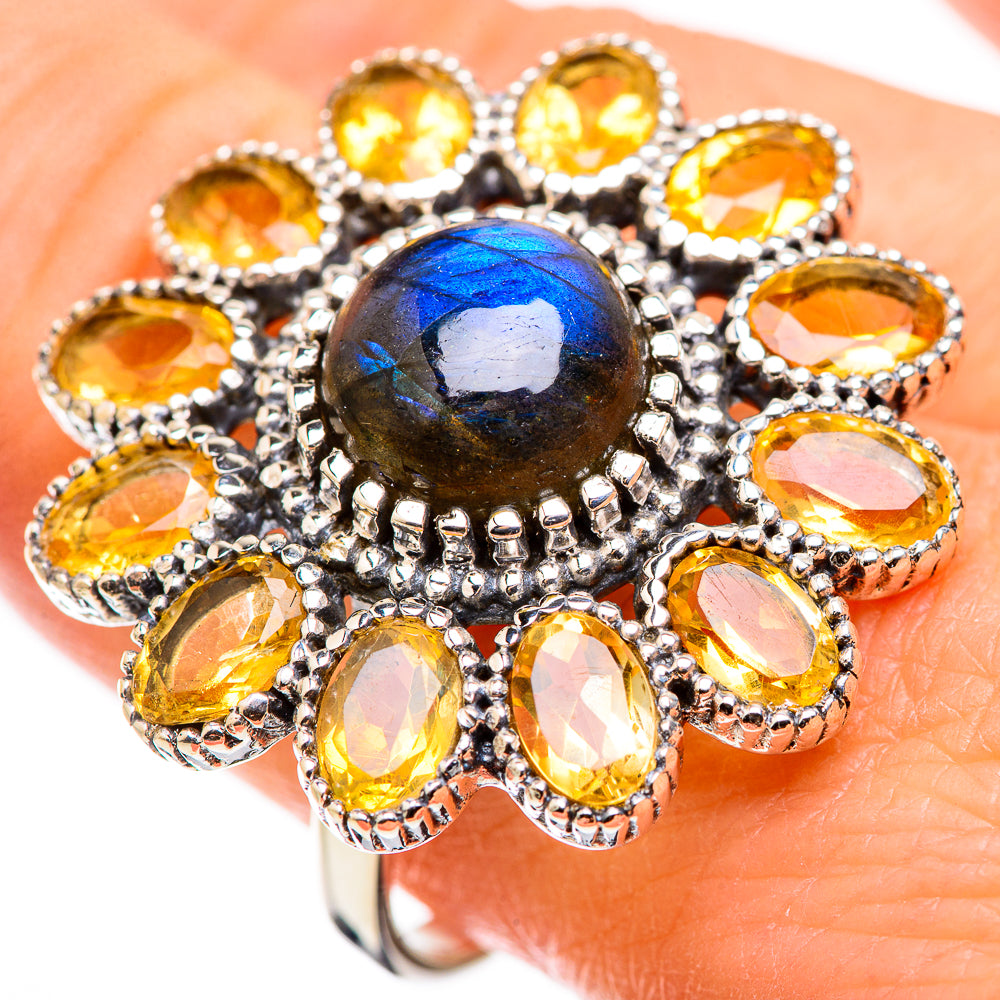 Labradorite Rings handcrafted by Anasilvercos - RING130092