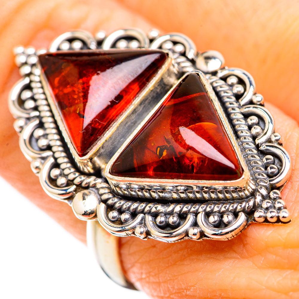 Baltic Amber Rings handcrafted by Anasilvercos - RING130102