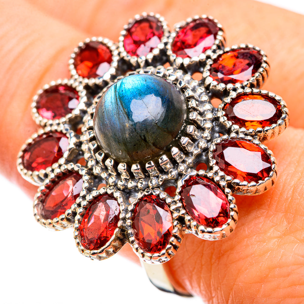 Labradorite Rings handcrafted by Anasilvercos - RING130122