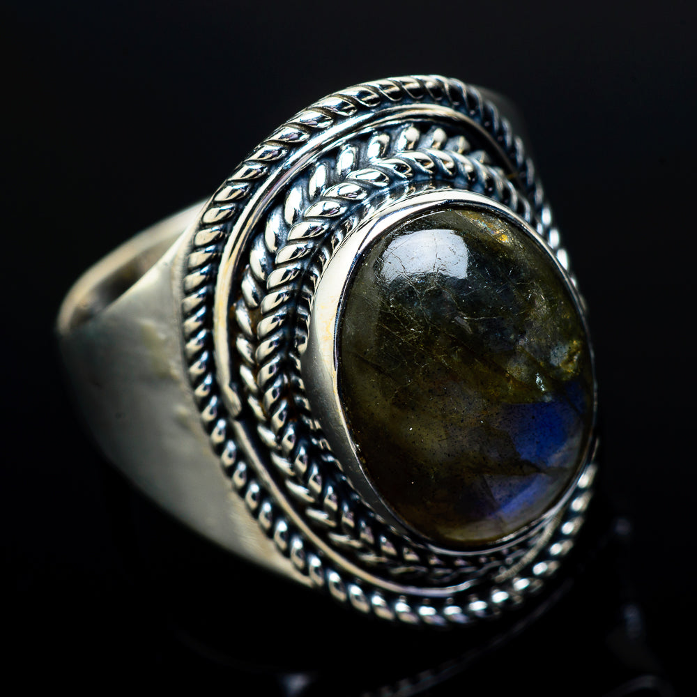 Labradorite Rings handcrafted by Anasilvercos - RING13013