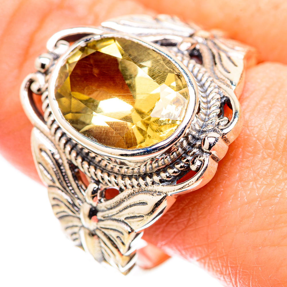 Citrine Rings handcrafted by Anasilvercos - RING130151