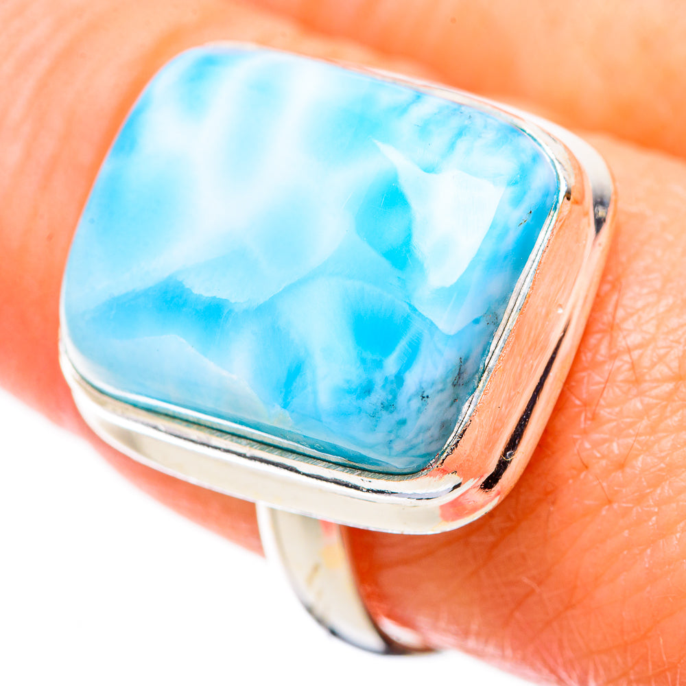 Larimar Rings handcrafted by Anasilvercos - RING130156