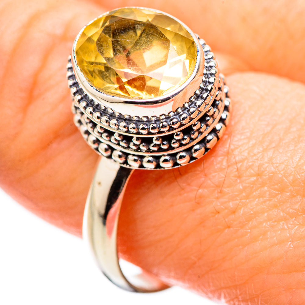 Citrine Rings handcrafted by Anasilvercos - RING130161