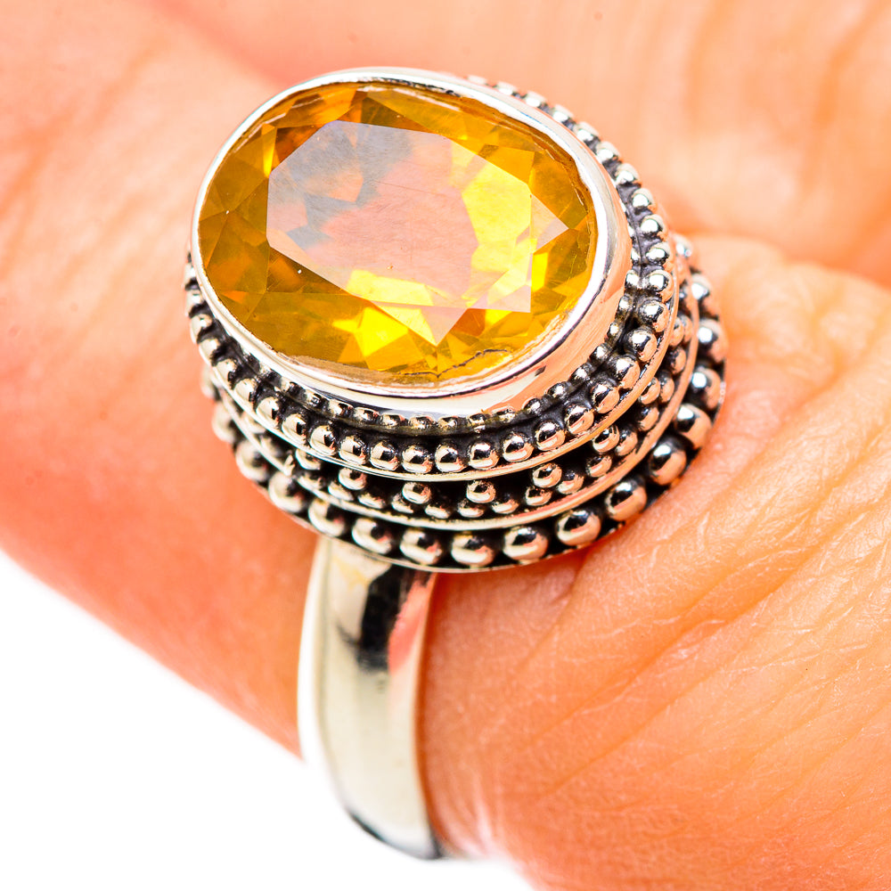 Citrine Rings handcrafted by Anasilvercos - RING130162