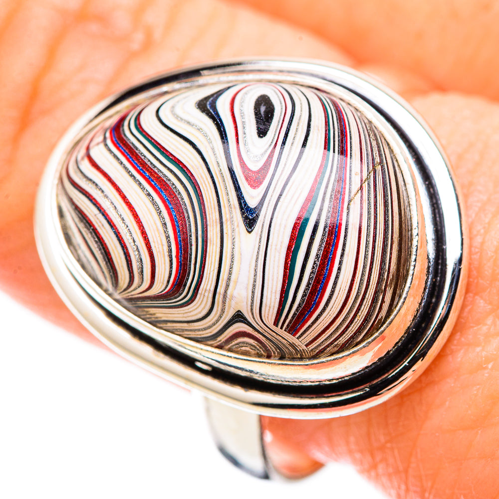 Fordite Rings handcrafted by Anasilvercos - RING130172