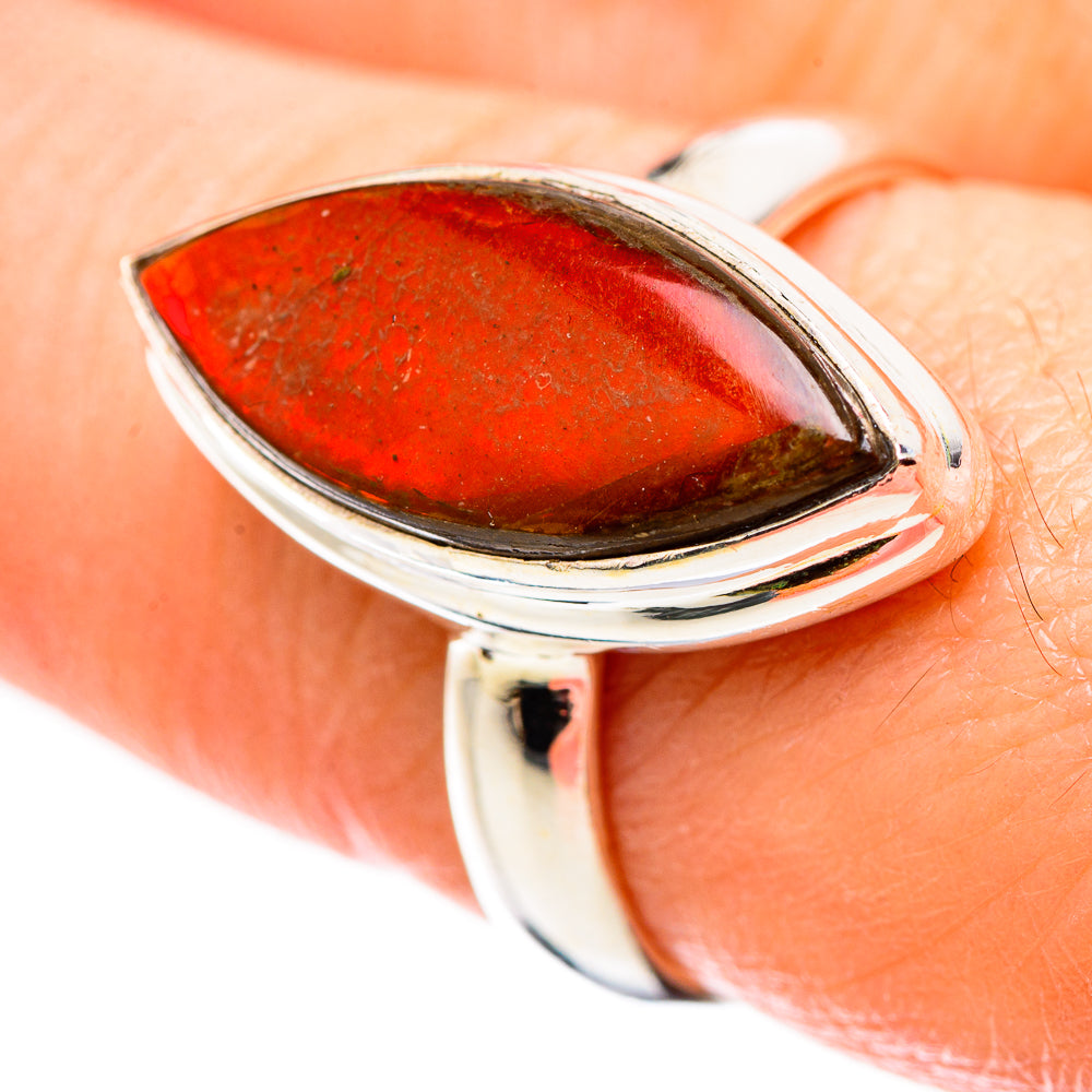 Ammolite Rings handcrafted by Anasilvercos - RING130194