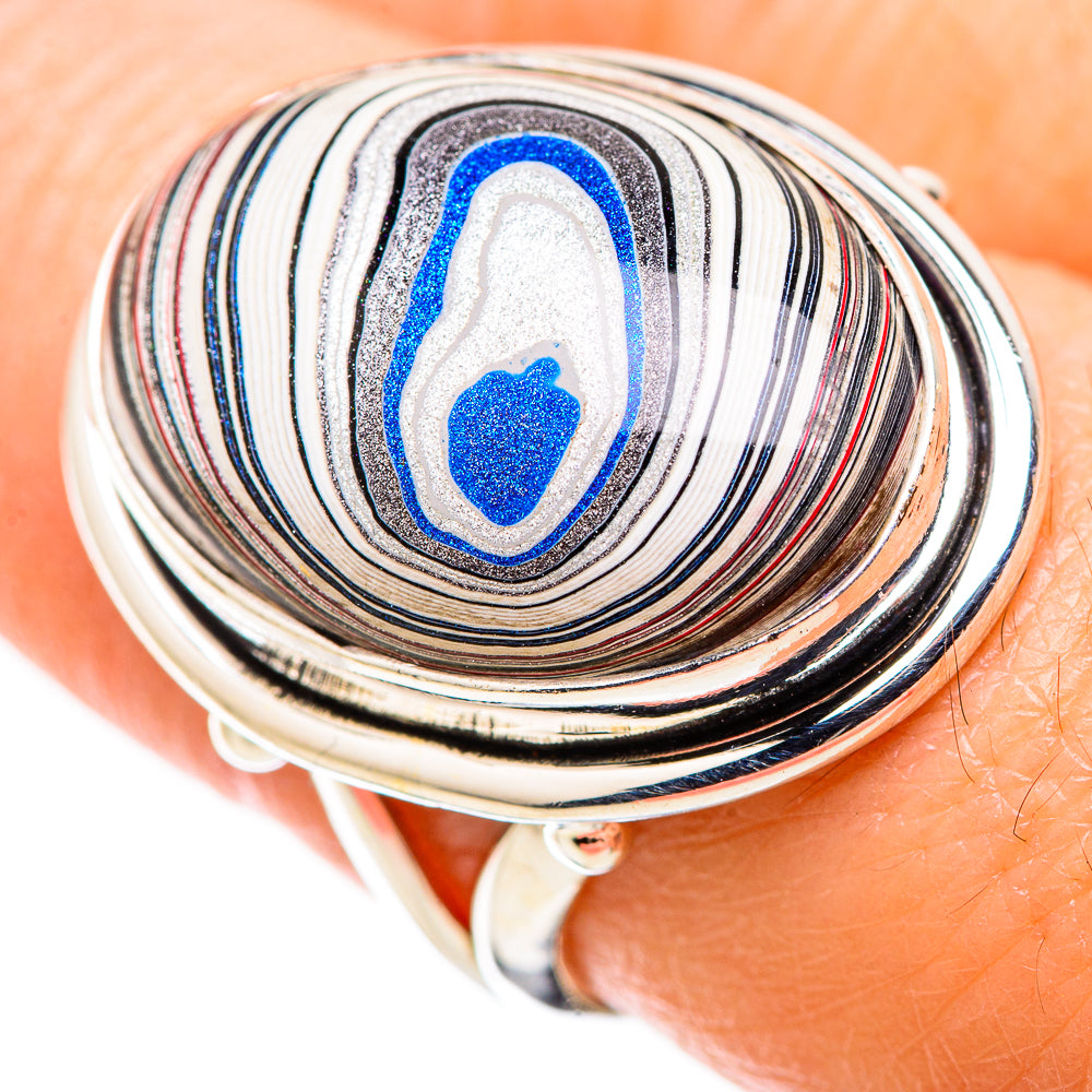 Fordite Rings handcrafted by Anasilvercos - RING130198
