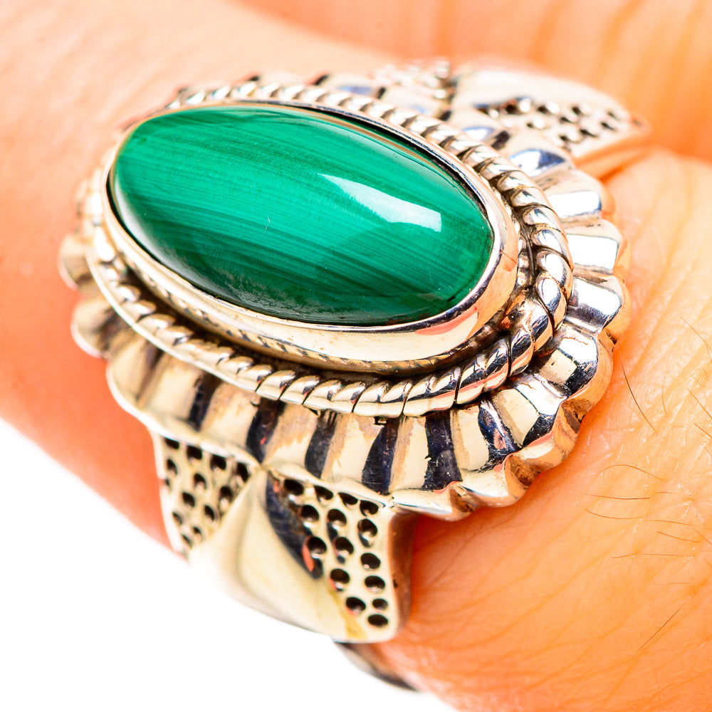 Malachite Rings handcrafted by Anasilvercos - RING130213