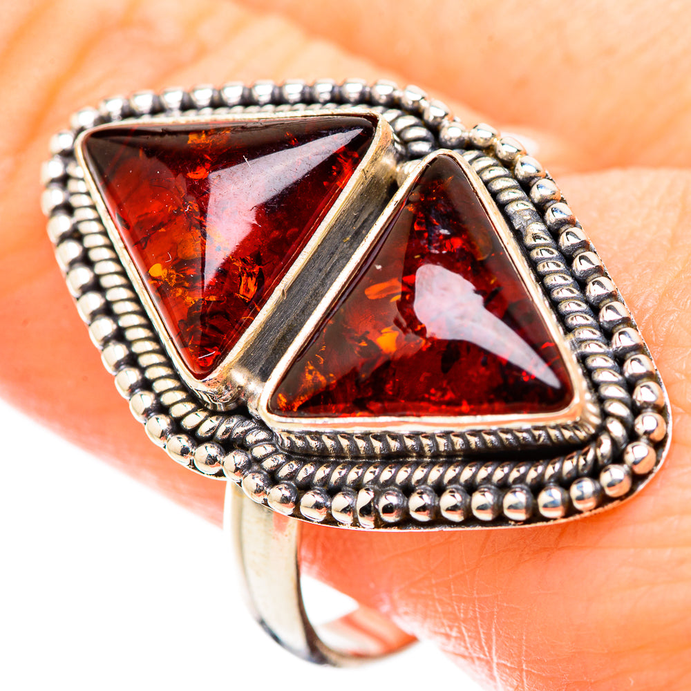 Baltic Amber Rings handcrafted by Anasilvercos - RING130216