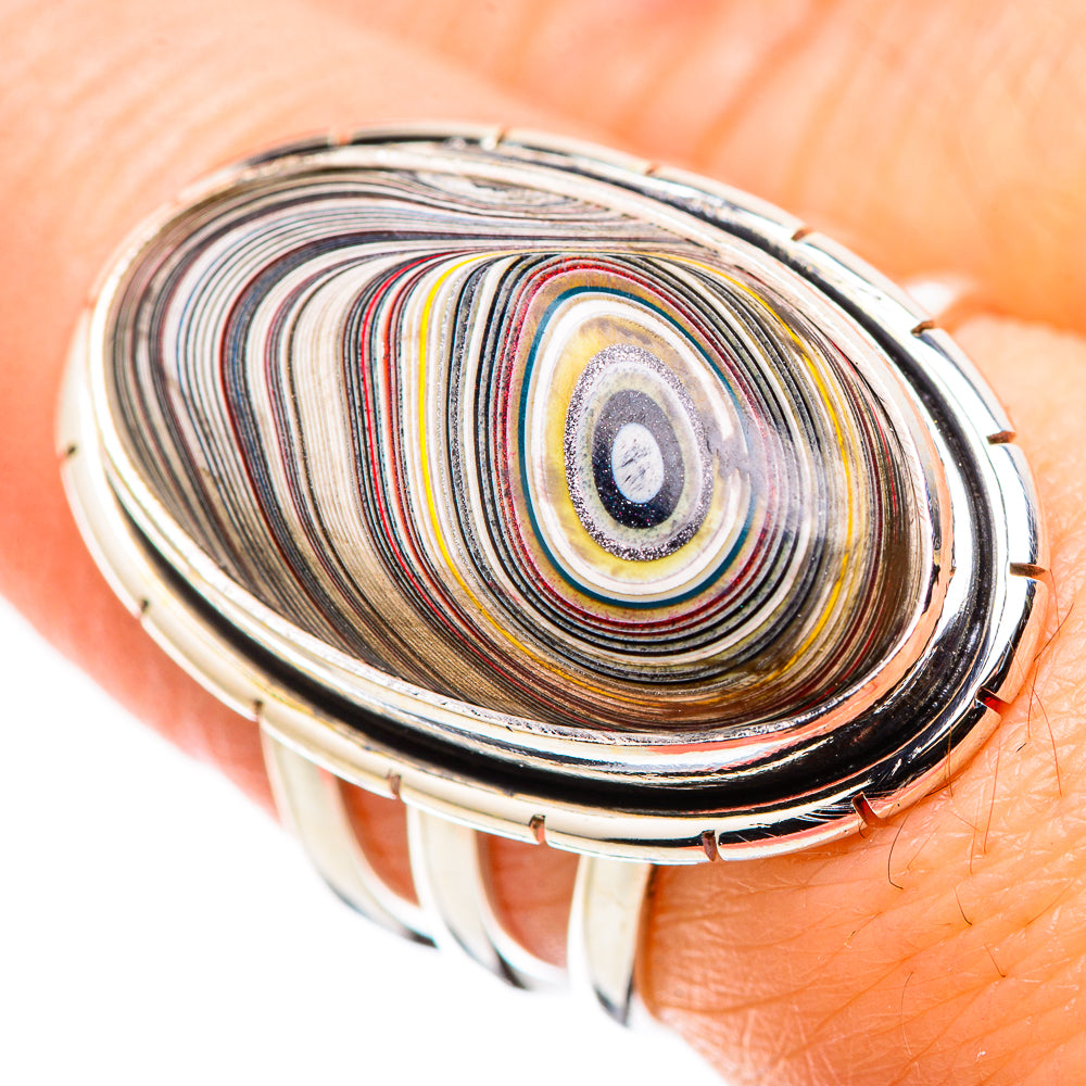 Fordite Rings handcrafted by Anasilvercos - RING130224