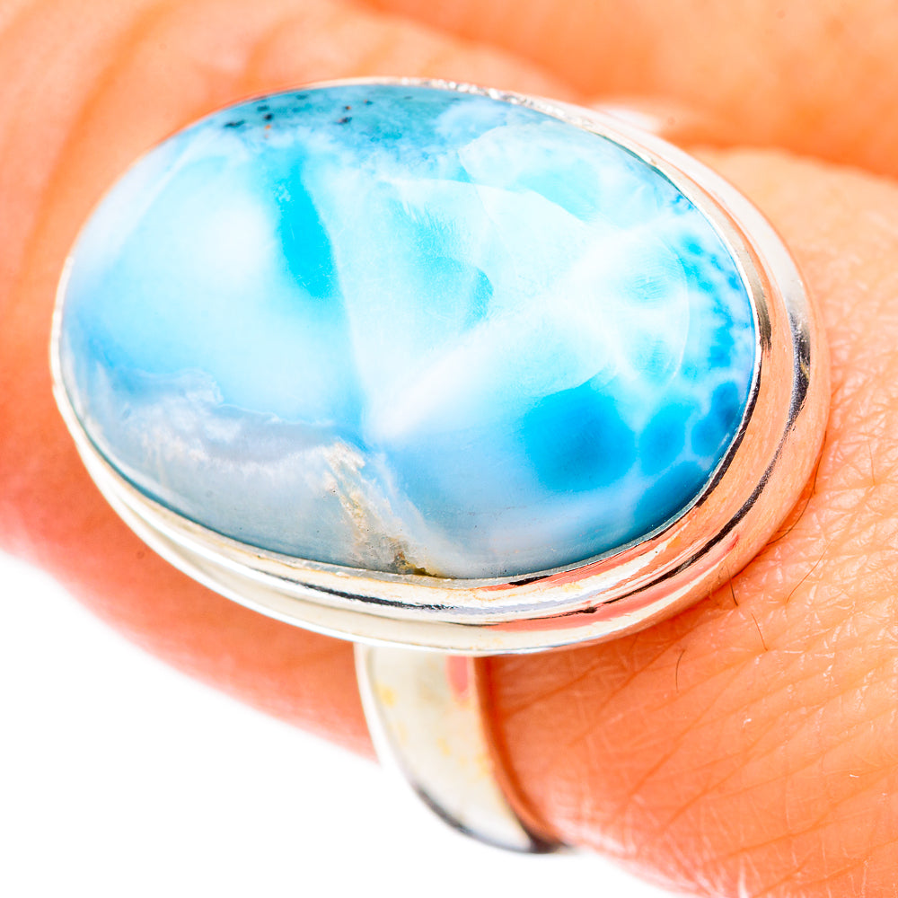 Larimar Rings handcrafted by Anasilvercos - RING130233