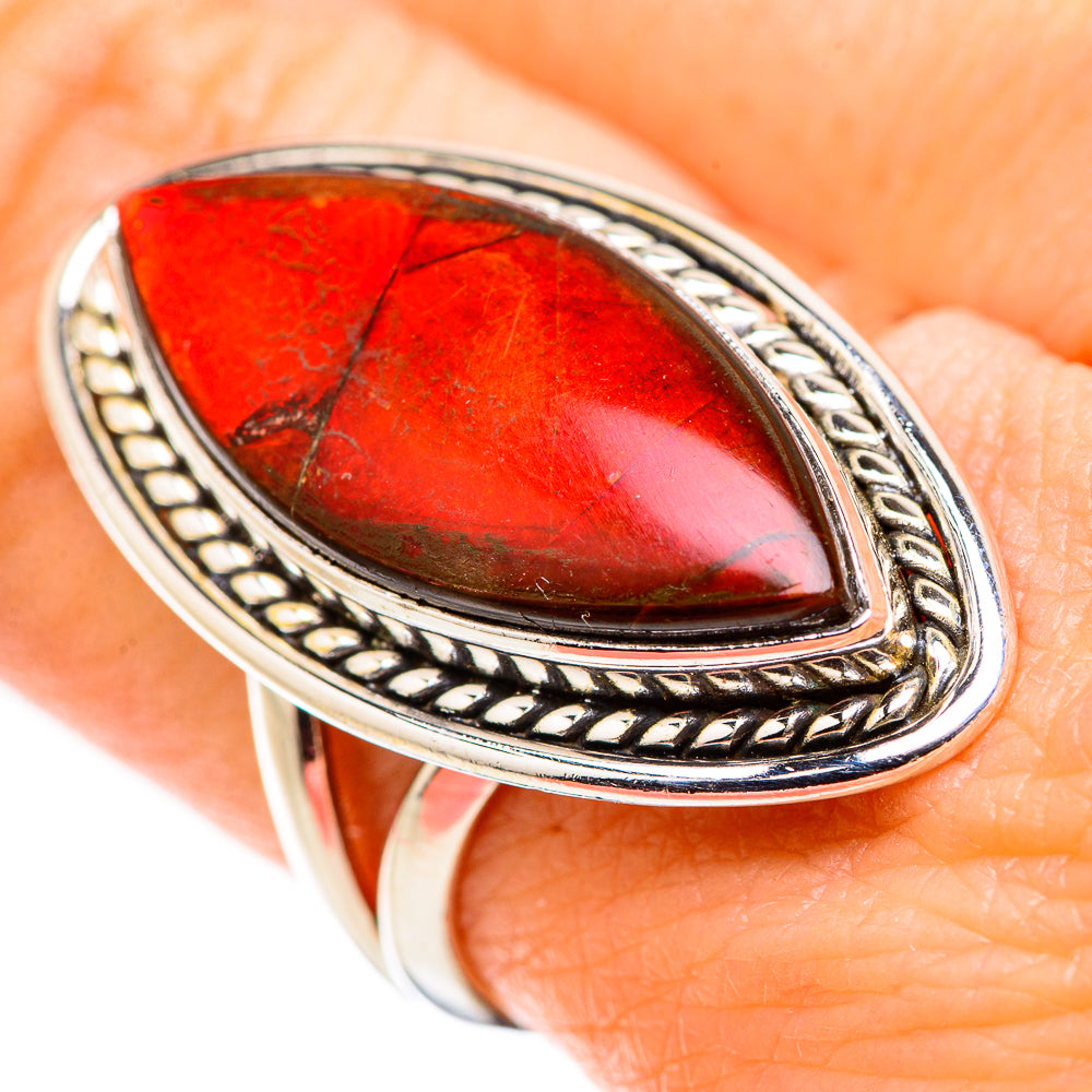 Ammolite Rings handcrafted by Anasilvercos - RING130243