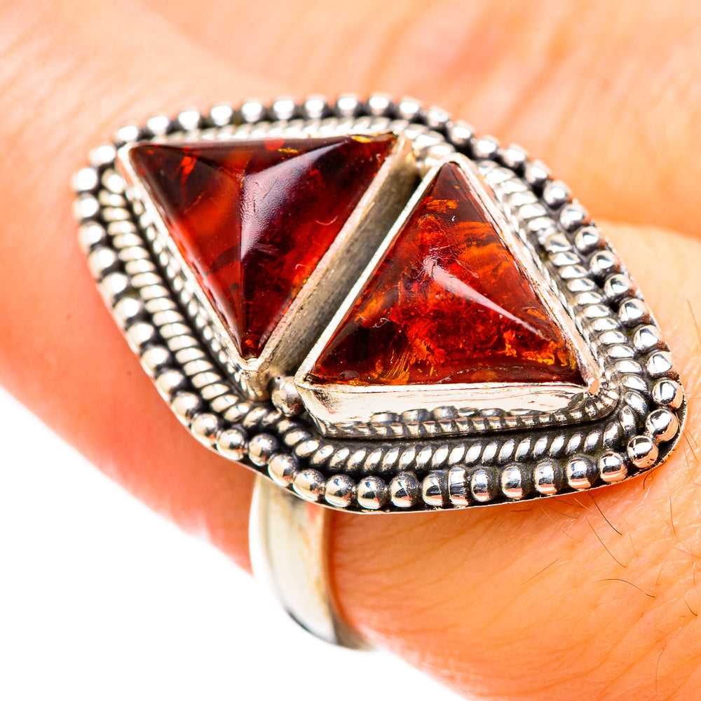 Baltic Amber Rings handcrafted by Anasilvercos - RING130259