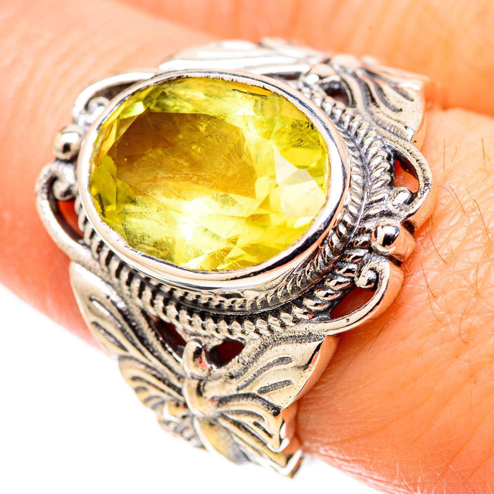 Citrine Rings handcrafted by Anasilvercos - RING130271