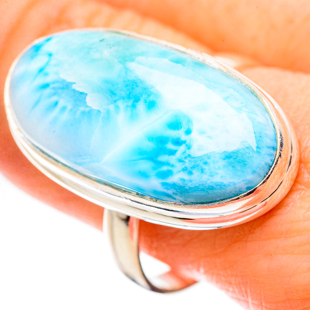 Larimar Rings handcrafted by Anasilvercos - RING130276
