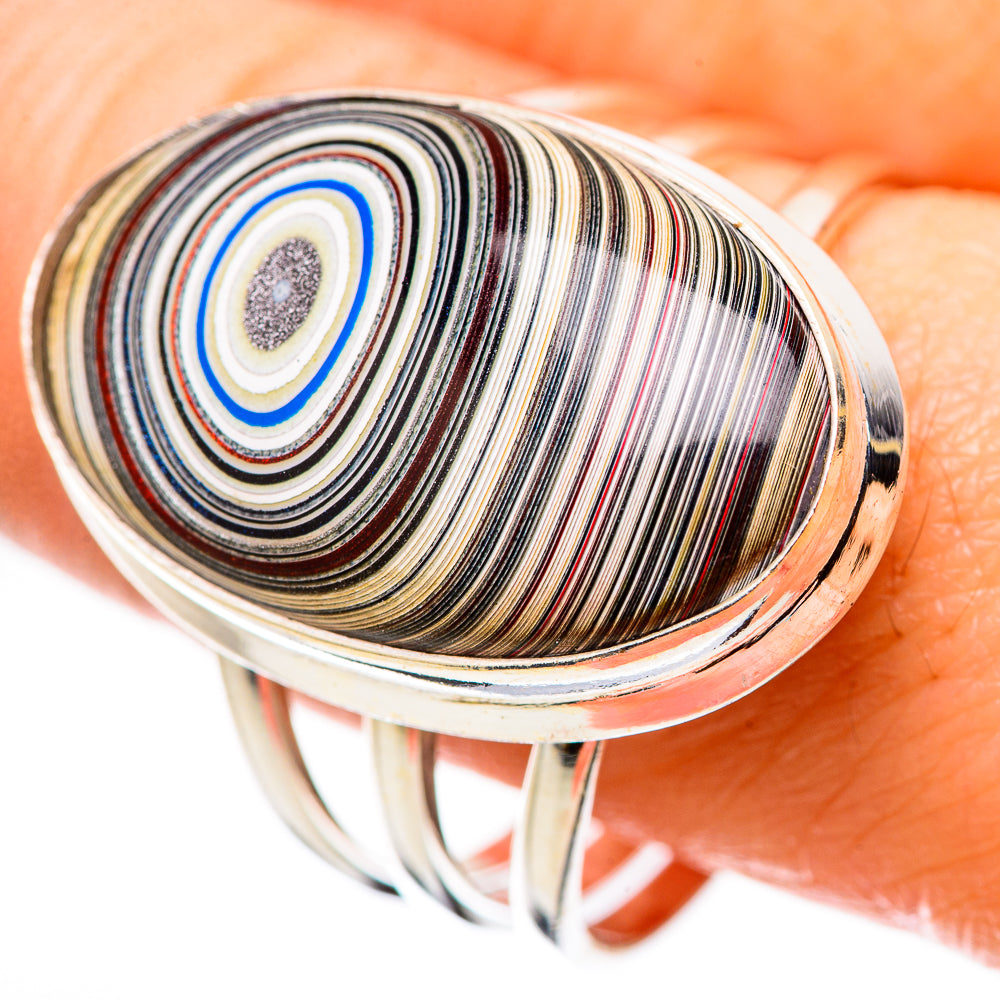 Fordite Rings handcrafted by Anasilvercos - RING130292