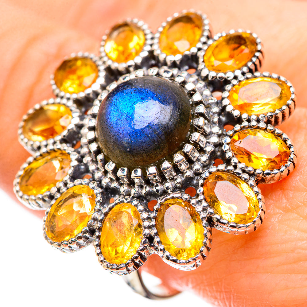 Labradorite Rings handcrafted by Anasilvercos - RING130294