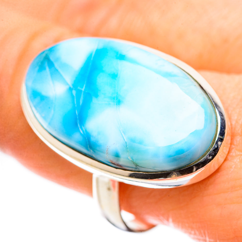Larimar Rings handcrafted by Anasilvercos - RING130301