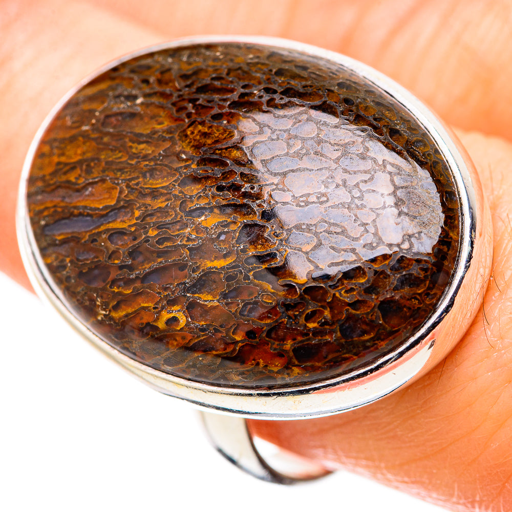 Dinosaur Bone Rings handcrafted by Anasilvercos - RING130303