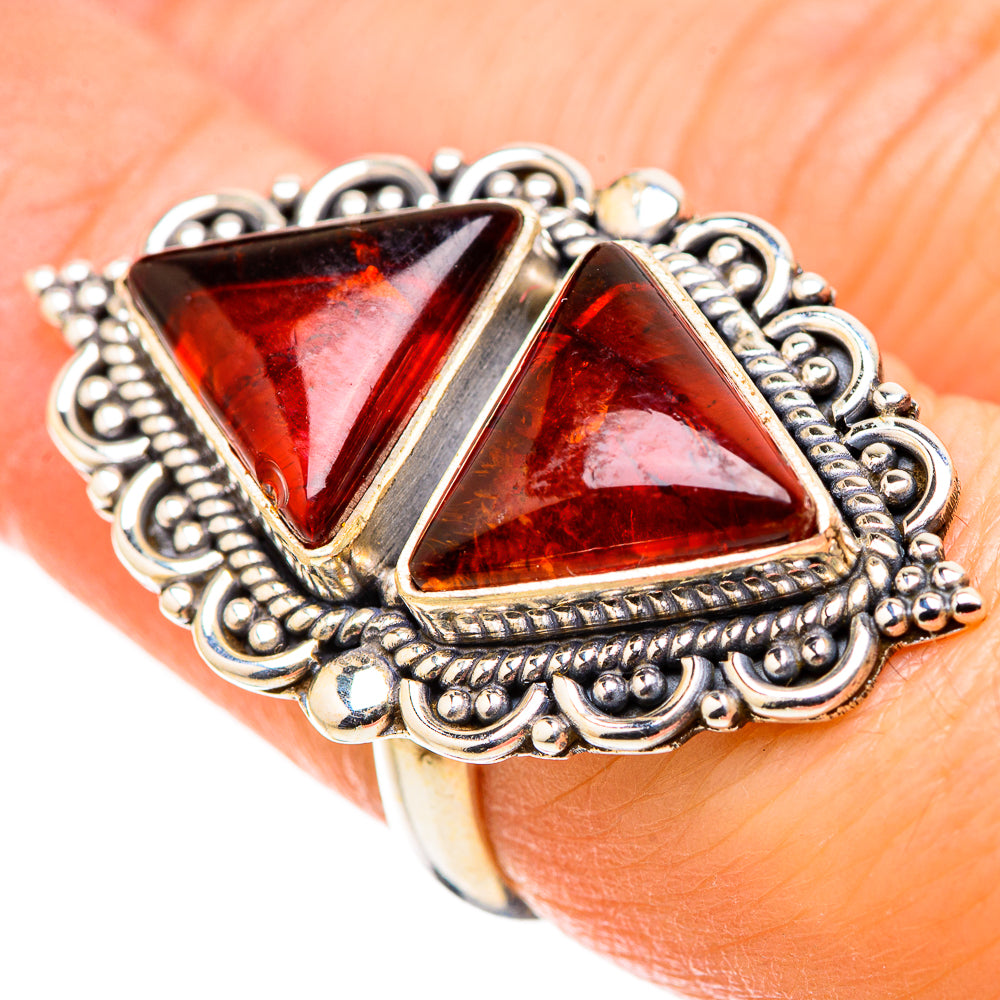 Baltic Amber Rings handcrafted by Anasilvercos - RING130304