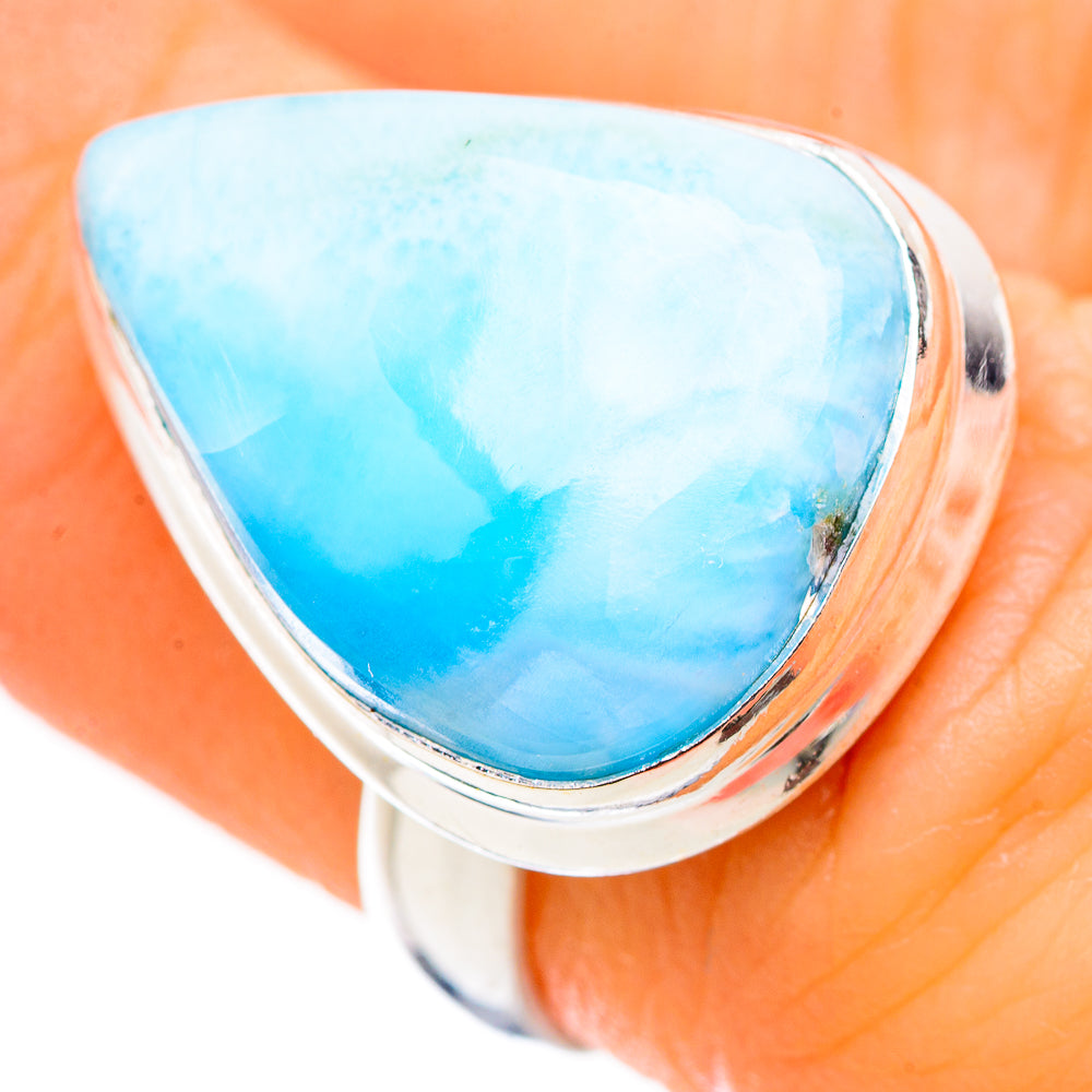 Larimar Rings handcrafted by Anasilvercos - RING130326