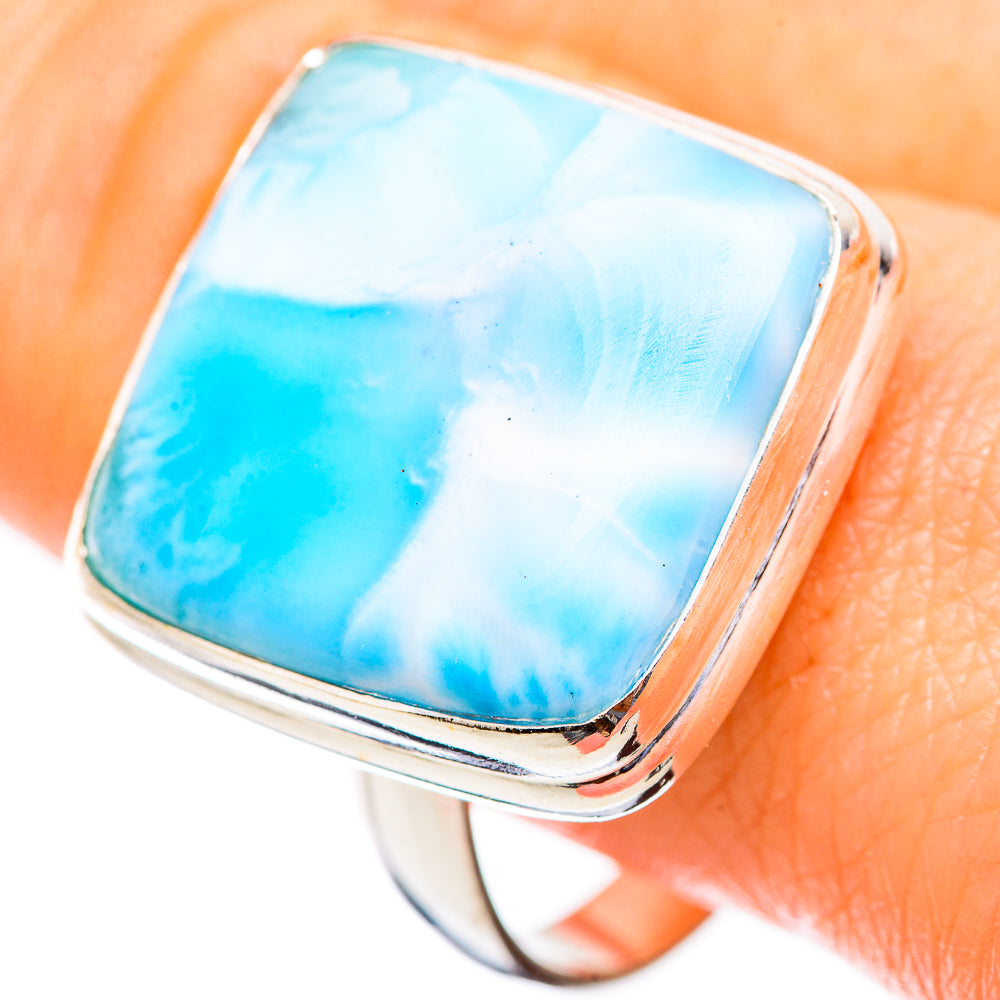 Larimar Rings handcrafted by Anasilvercos - RING130330