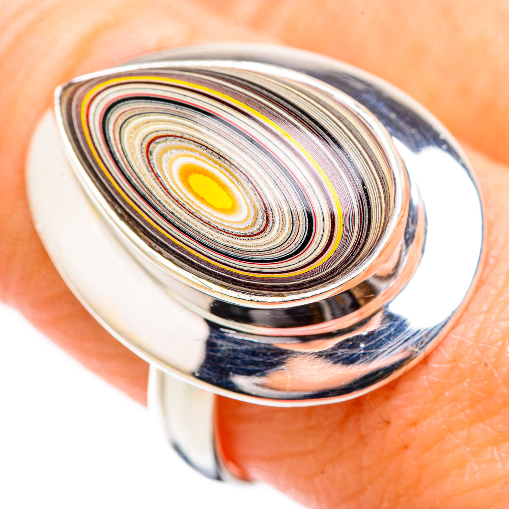 Fordite Rings handcrafted by Anasilvercos - RING130346